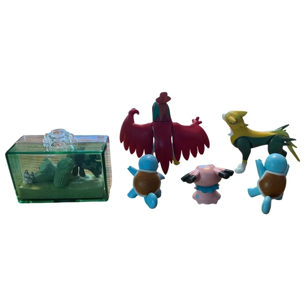Pokemon Figure Lot ReMent Terrarium Hawlucha Boltund Squirtle Snubbull Relicanth